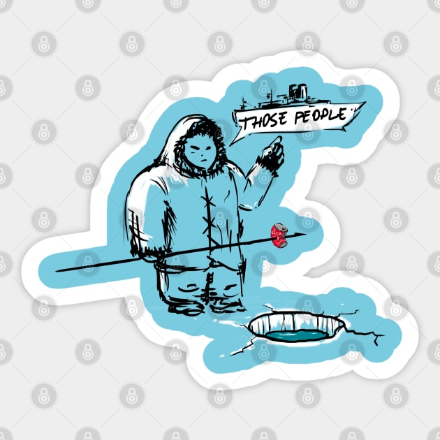 went fishin Sticker by martinskowsky